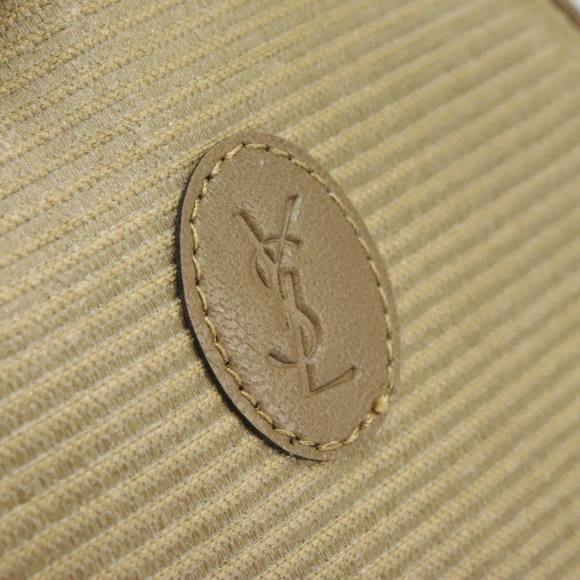 SAINT LAURENT Shoulder Bag Coated Canvas Beige Auth ep6623 - Picture 14 of 16